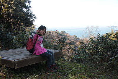 大峯山山頂でのＫちゃんの写真